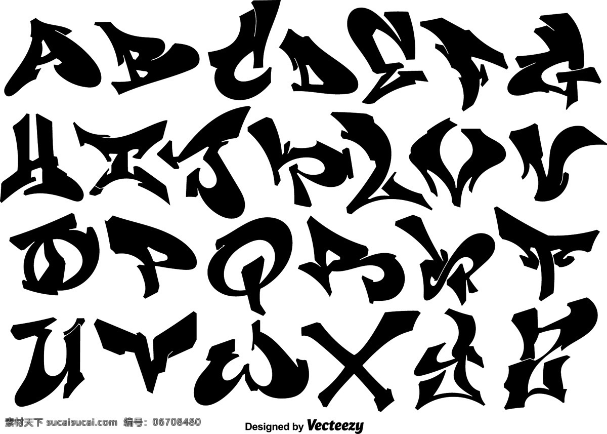 矢量涂鸦英文 英文字母 英文 涂鸦英文 字体 字体设计 字母 手绘英文 艺术字 涂鸦