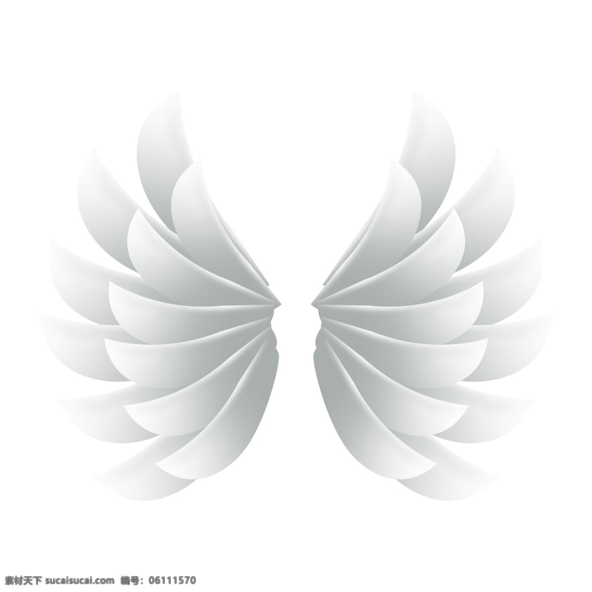立体 白色 卡通 天使 翅膀 元素 天使的翅膀 卡通手绘 回旋 扇动 柔软 洁白 炫酷 羽毛 羽翼 翱翔 卡通插画