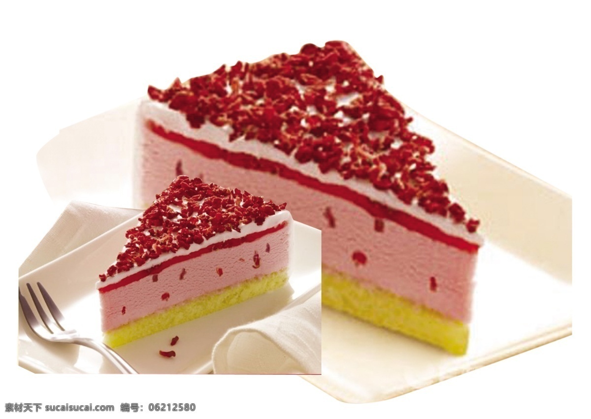 草莓小蛋糕 草莓味蛋糕 奶油小蛋糕 樱桃蛋糕 草莓蛋糕 小块多层蛋糕 小蛋糕包装 纸杯蛋糕 甜点 甜食 美食 西点 甜品 小吃产品图