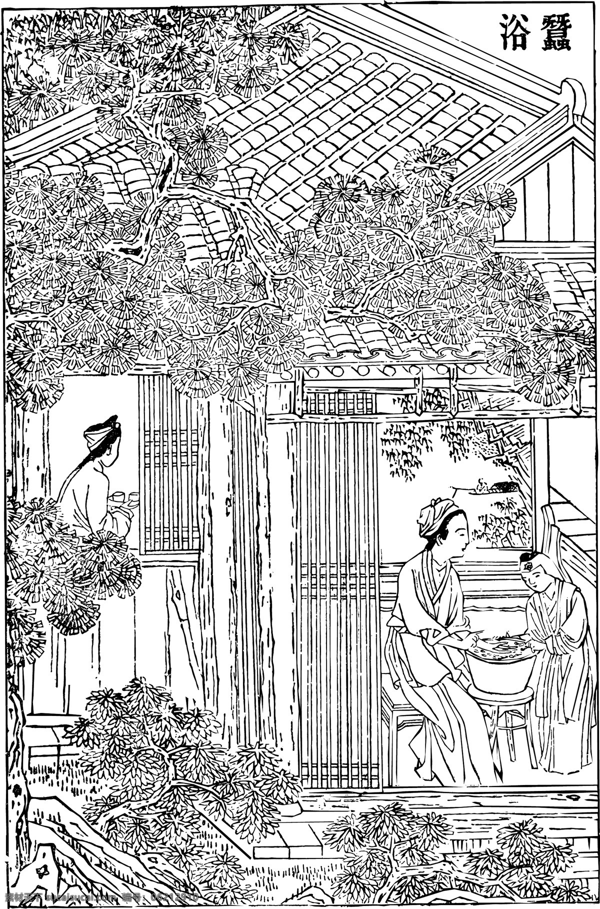 农历春耕图蚕 文化艺术 美术绘画 农历 春耕 图 矢量图库