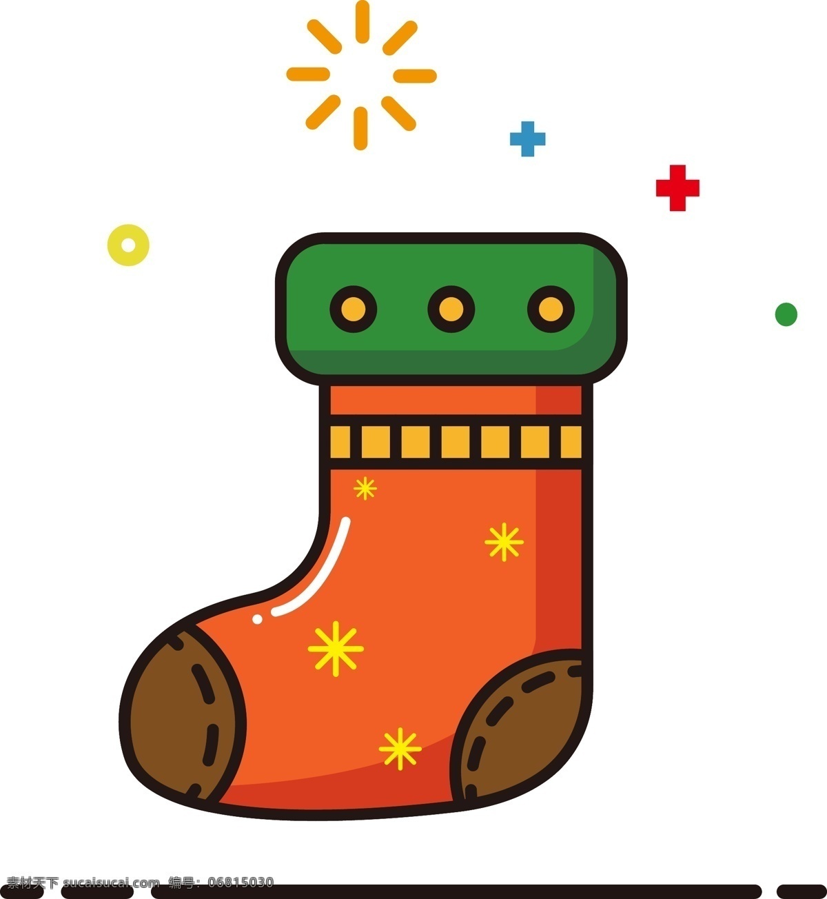 圣诞 袜 mbe 卡通 创意 商用 元素 可爱 有趣 圣诞袜 可商用