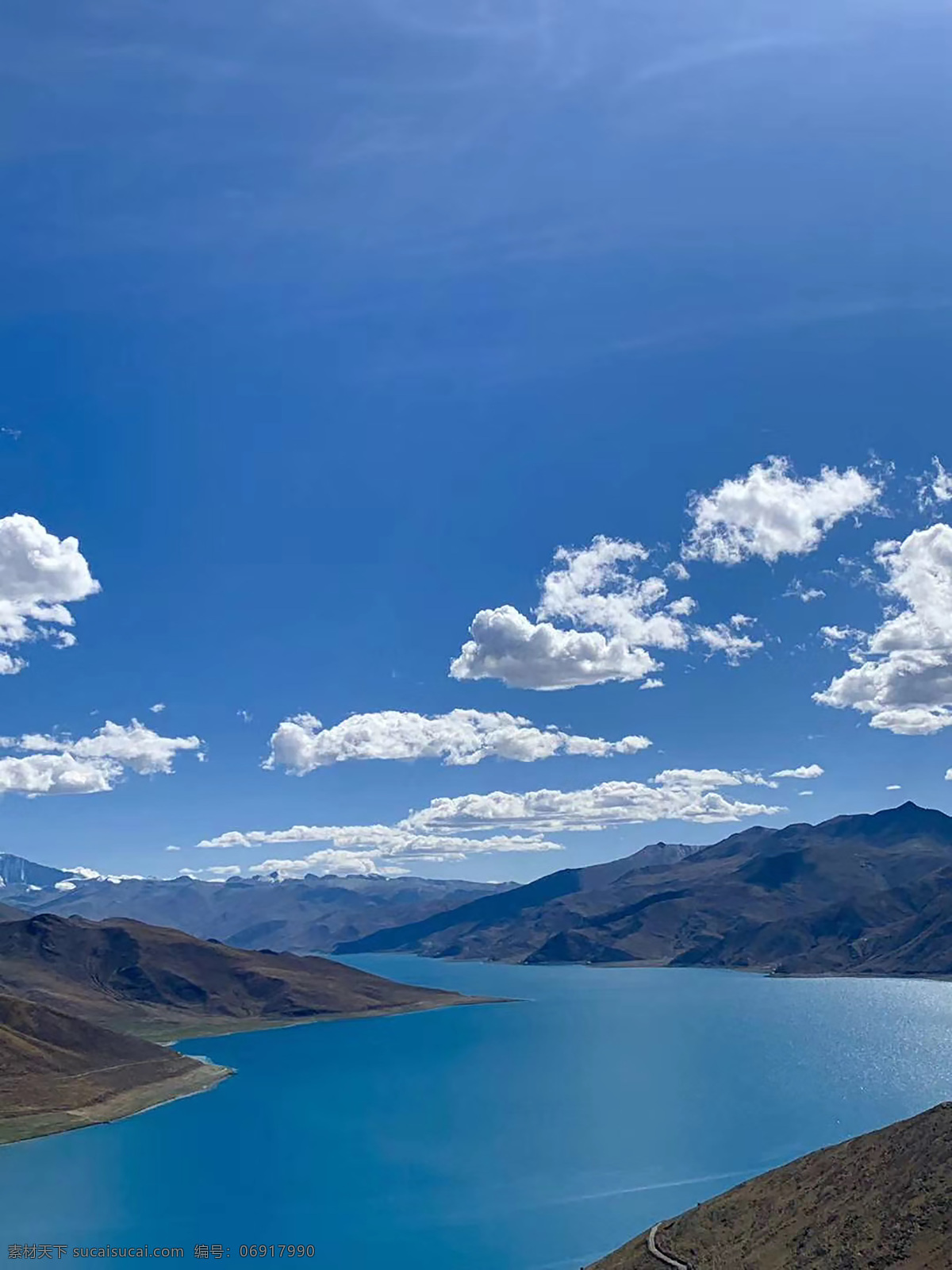 蓝天 白云 山川 湖泊 西藏 景区 风景 纳木措 旅游摄影