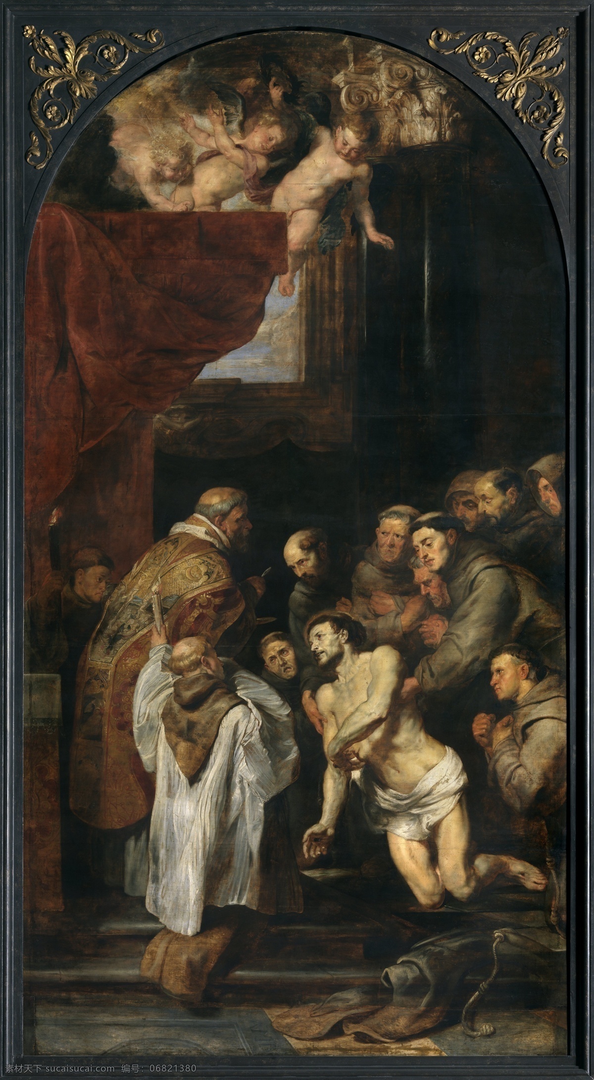 rubens 宫廷 人物 人体 油画 装饰画 paul assisi 德国 画家 彼得保罗 鲁本斯 peter francis of communion last the