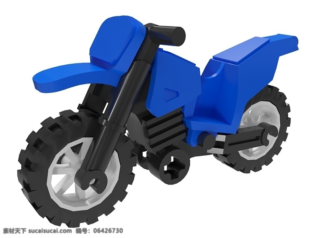 乐 高 积木 摩托车 乐高 3dmax 3d模型 创意 3d设计 其他模型 max 软积木 白色