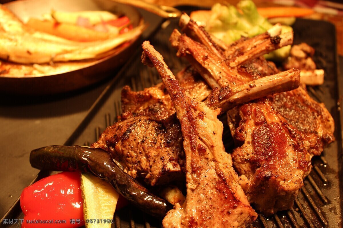 羊排 羊肉 烤羊排 红烧羊排 炸羊排 食物 餐饮美食 西餐美食