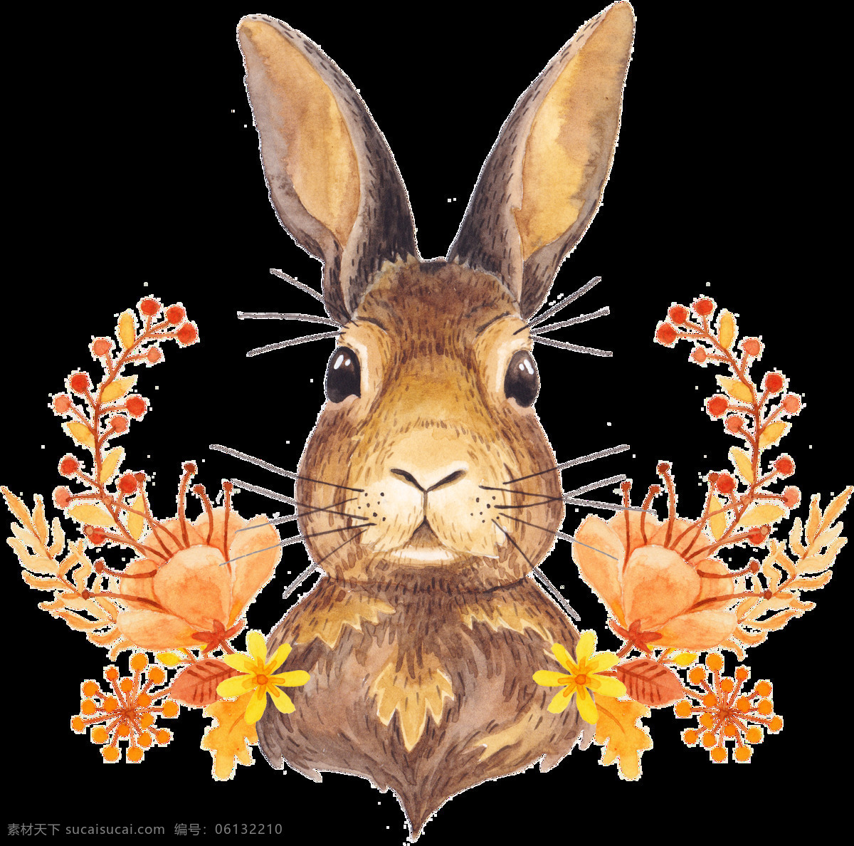 可爱 兔子 卡通 透明 动物 透明素材 免扣素材 装饰图案