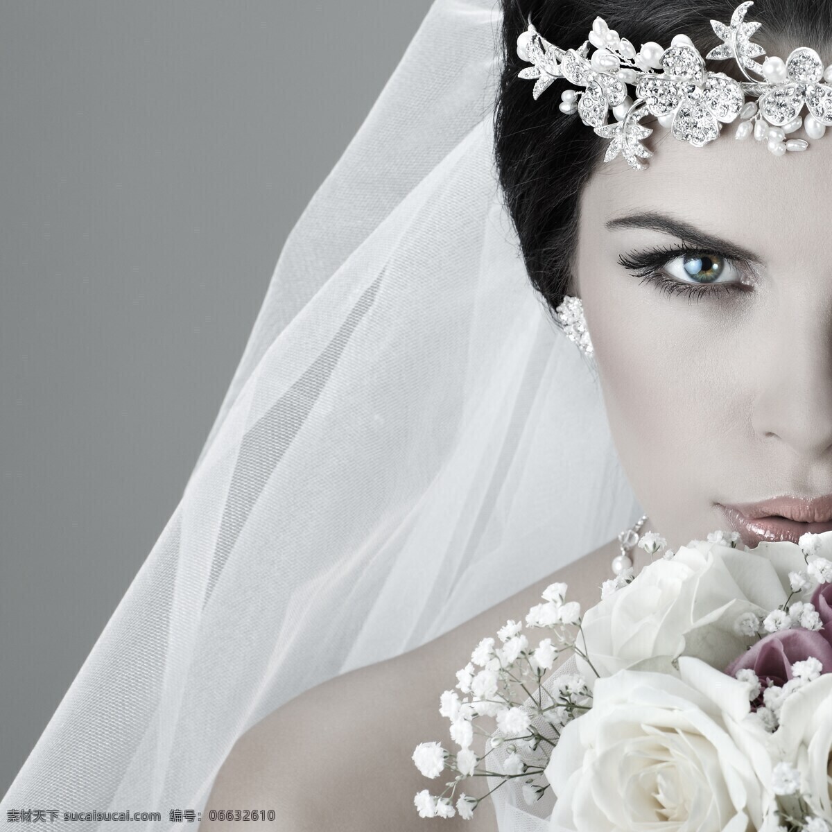 美丽 新娘 鲜花 女人 外国女人 婚纱 花朵 情侣图片 人物图片