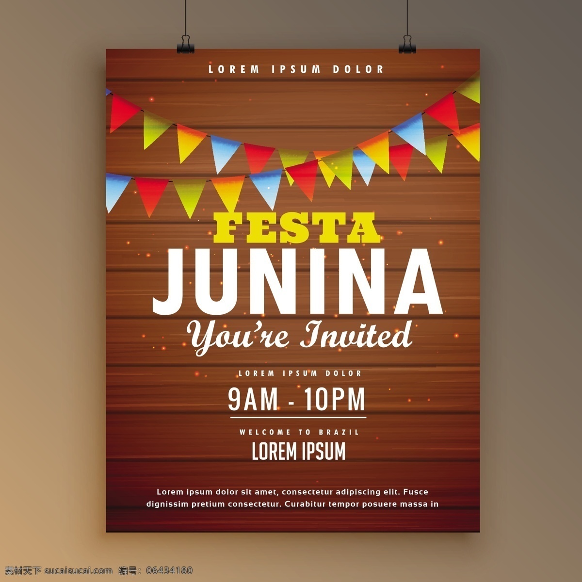 festa junina 木制 背景 海报 小册子 传单 请柬 抽象 聚会 木头 夏天 模板 舞蹈 庆祝 快乐 假日 五颜六色 活动 节日 装饰 乐趣 花环