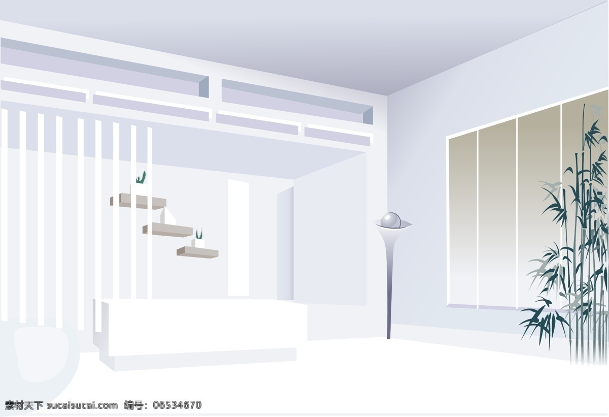 室内部分9 插入 生活的载体 载体 室内设计 室内 白色