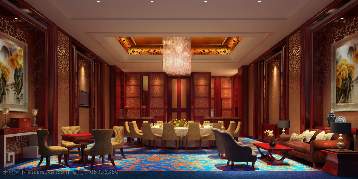酒店 包间 3d效果图 环境设计 室内设计 酒店包间 五星酒店 家居装饰素材