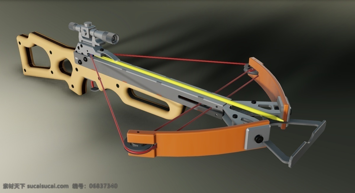 弩 动画 渲染 建设 教育 体育 3d模型素材 建筑模型