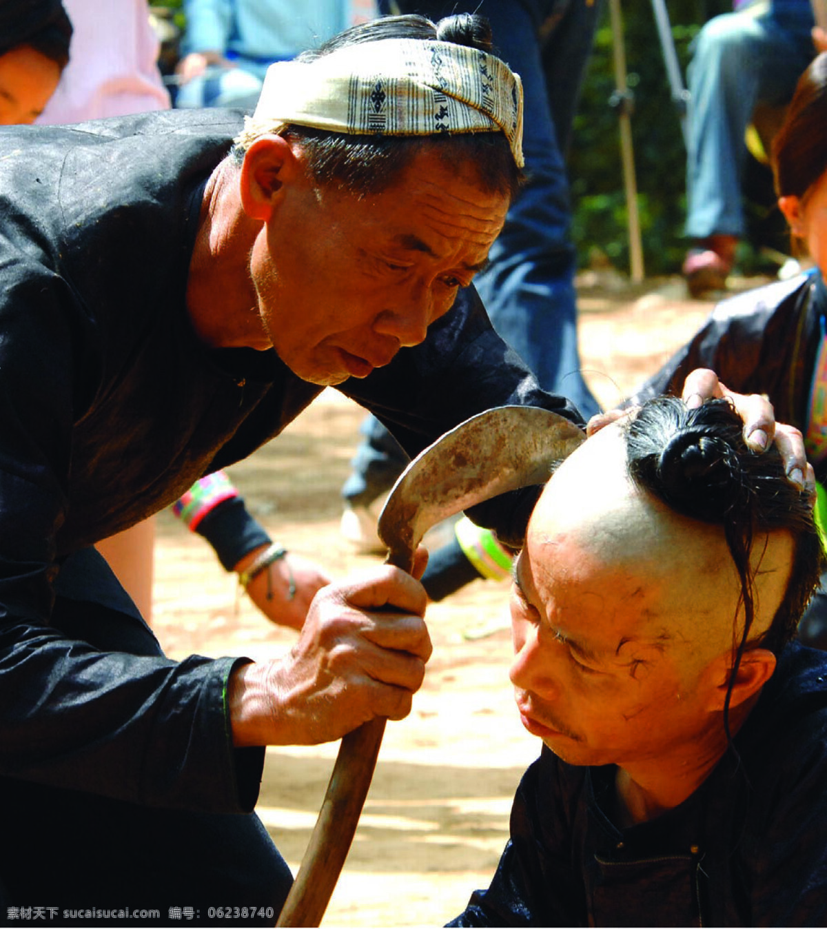苗寨 剃头 岜沙 凯里 贵州 民俗 旅游摄影 人文景观 摄影图库 300