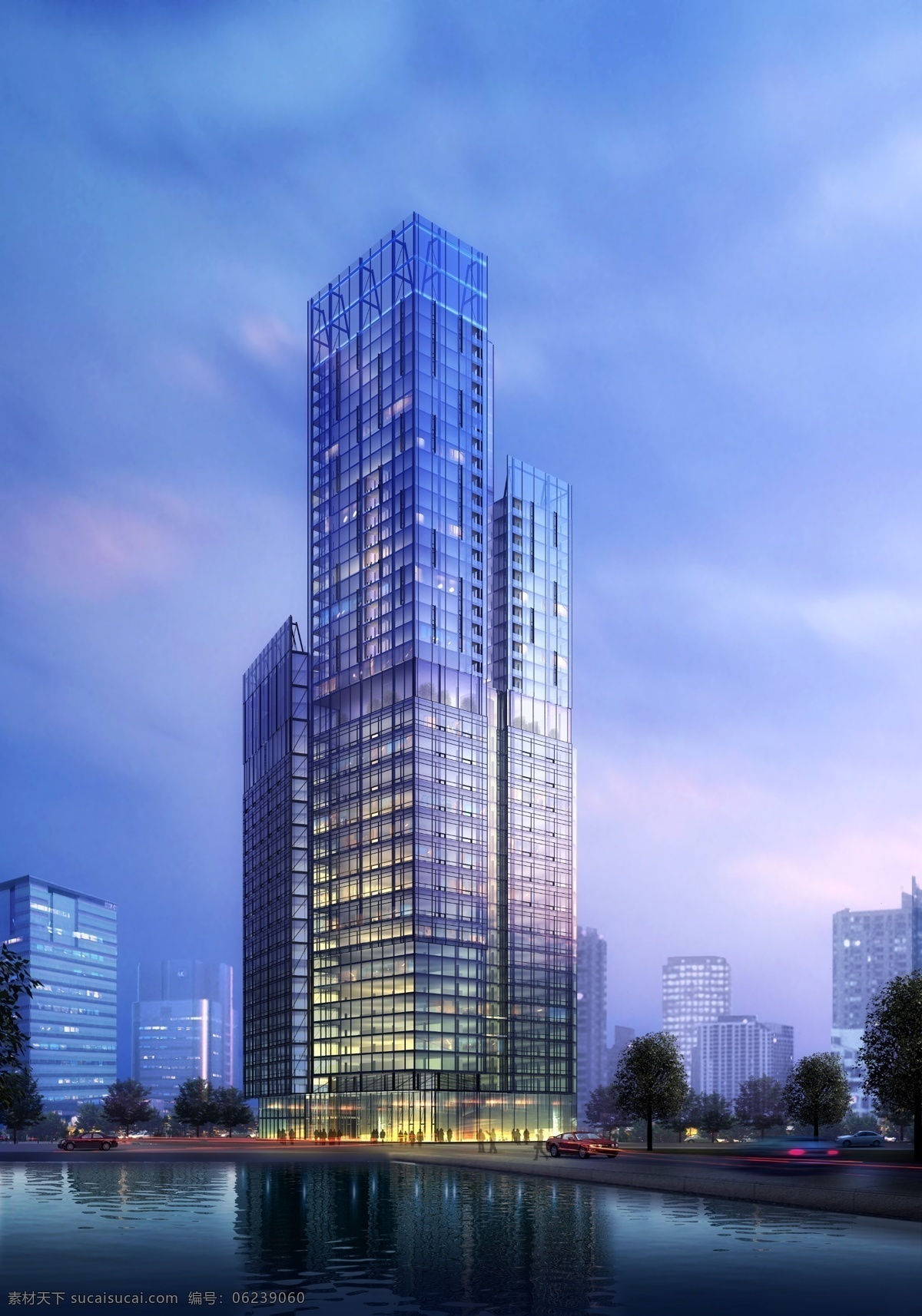 建筑 效果 城市 房产效果图 高楼 高楼建筑 效果图 家居装饰素材 建筑设计