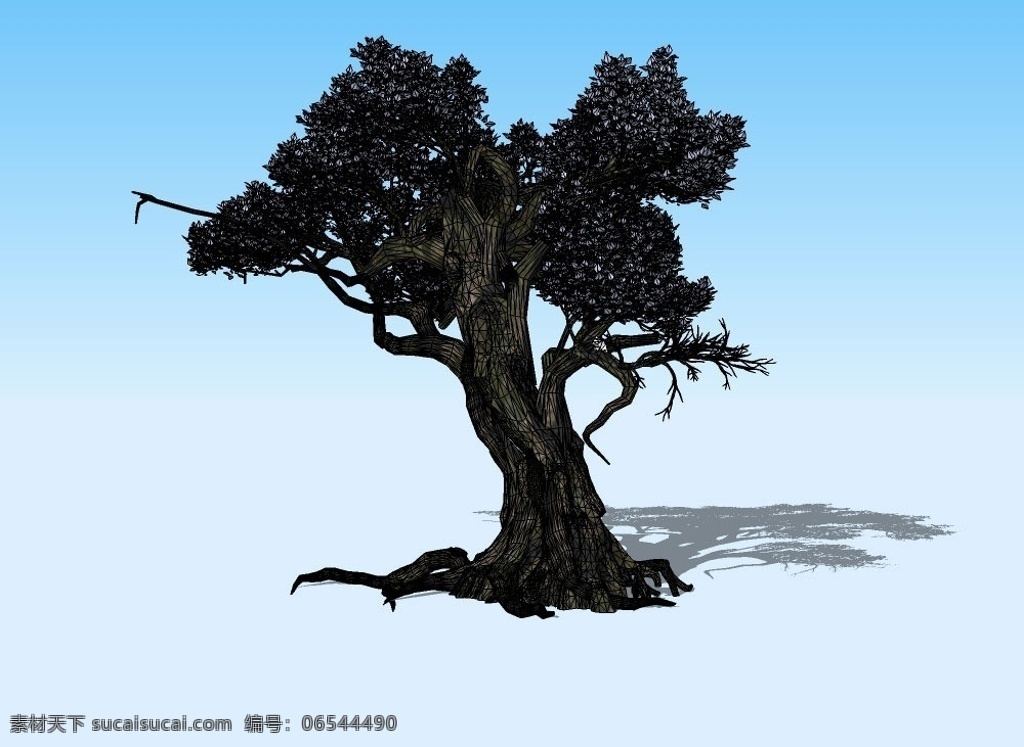 榕树3d模型 大树 树蔸 树根 树干 树枝 树叶 植物 三维 立体 skp模型 poss 造型 经典 装饰 精模 3d模型精选 其他模型 3d设计模型 源文件 skp