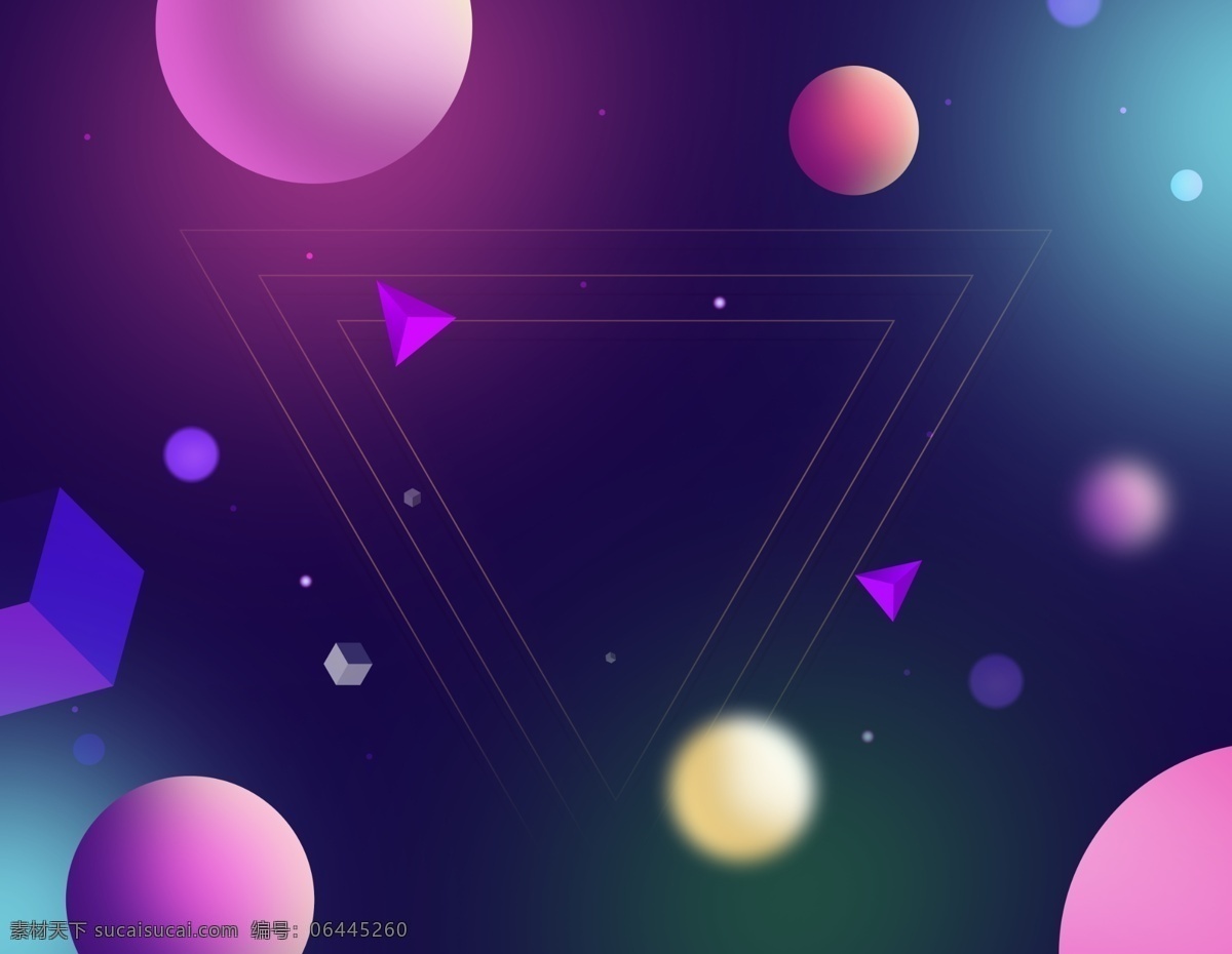 创意 渐变 球体 倒三角 音乐 背景 彩色 渐变背景 时尚 色彩 球体背景 时尚音乐背景 音乐素材 音乐球背景 渐变海报
