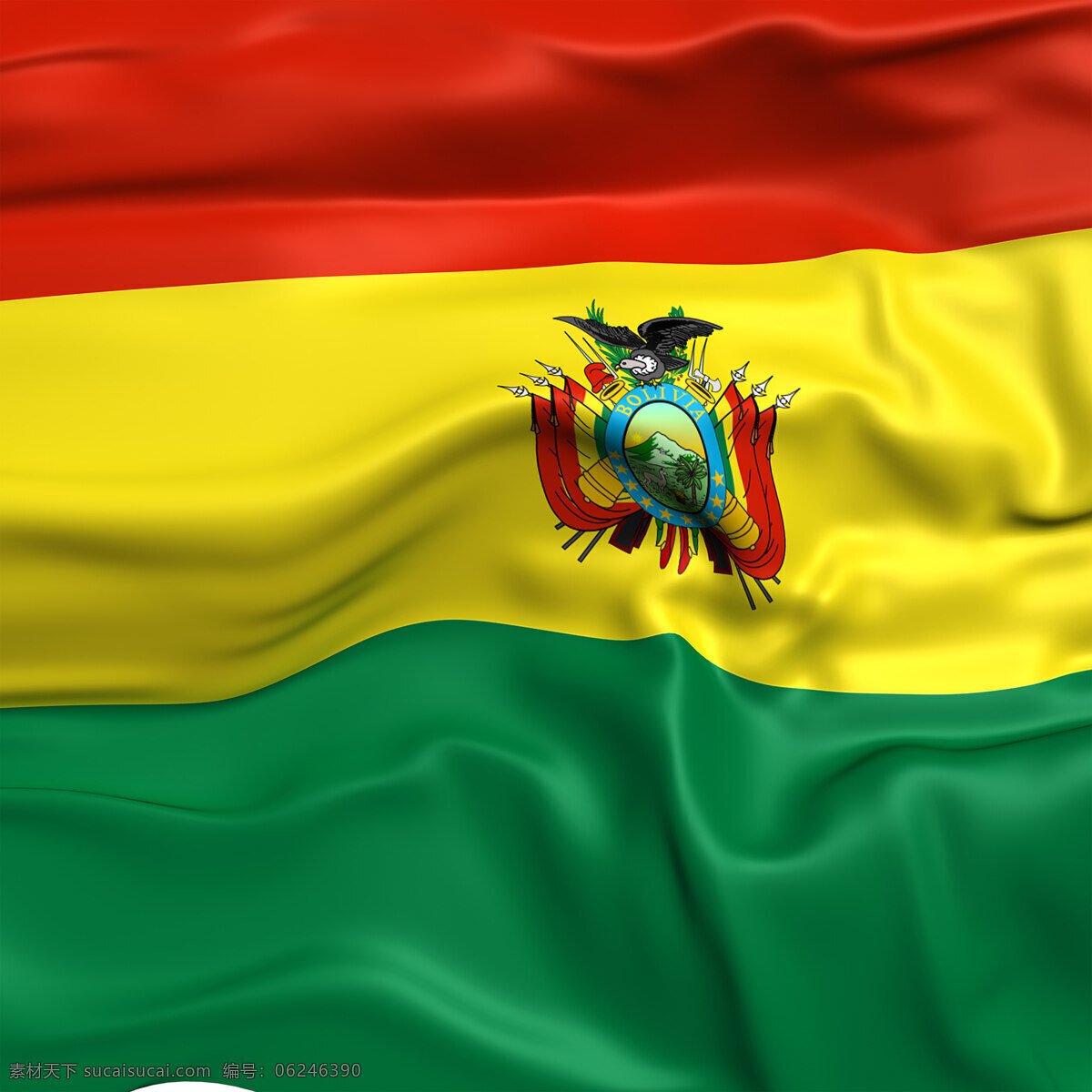 玻利维亚 国旗 玻利维亚国旗 风景 生活 旅游餐饮