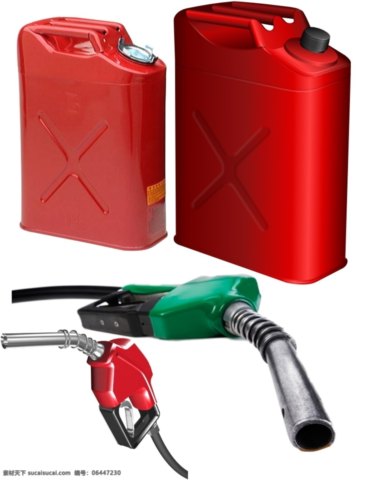 加油站汽油 加油 油桶 加油手柄 桶装汽油 瓶装汽油 车辆 分层 源文件