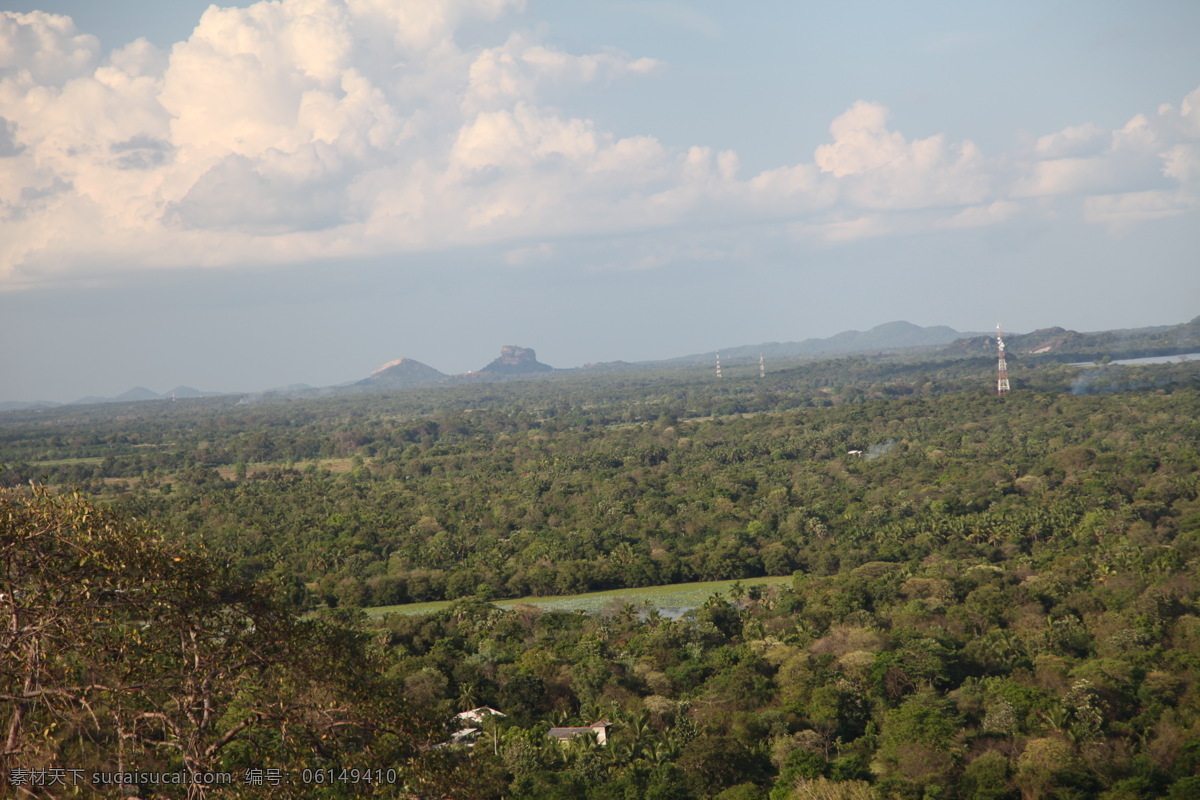 斯里兰卡 热带雨林 斯里兰卡风光 雨林 森林 狮子岩 自然景观 风景名胜 灰色