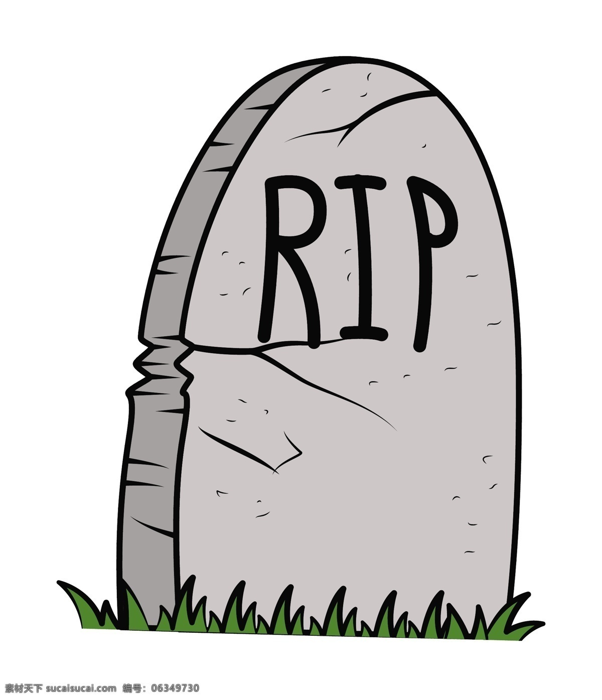 rip 坟墓 的卡 通 万圣节 插画 矢量 矢量图 日常生活