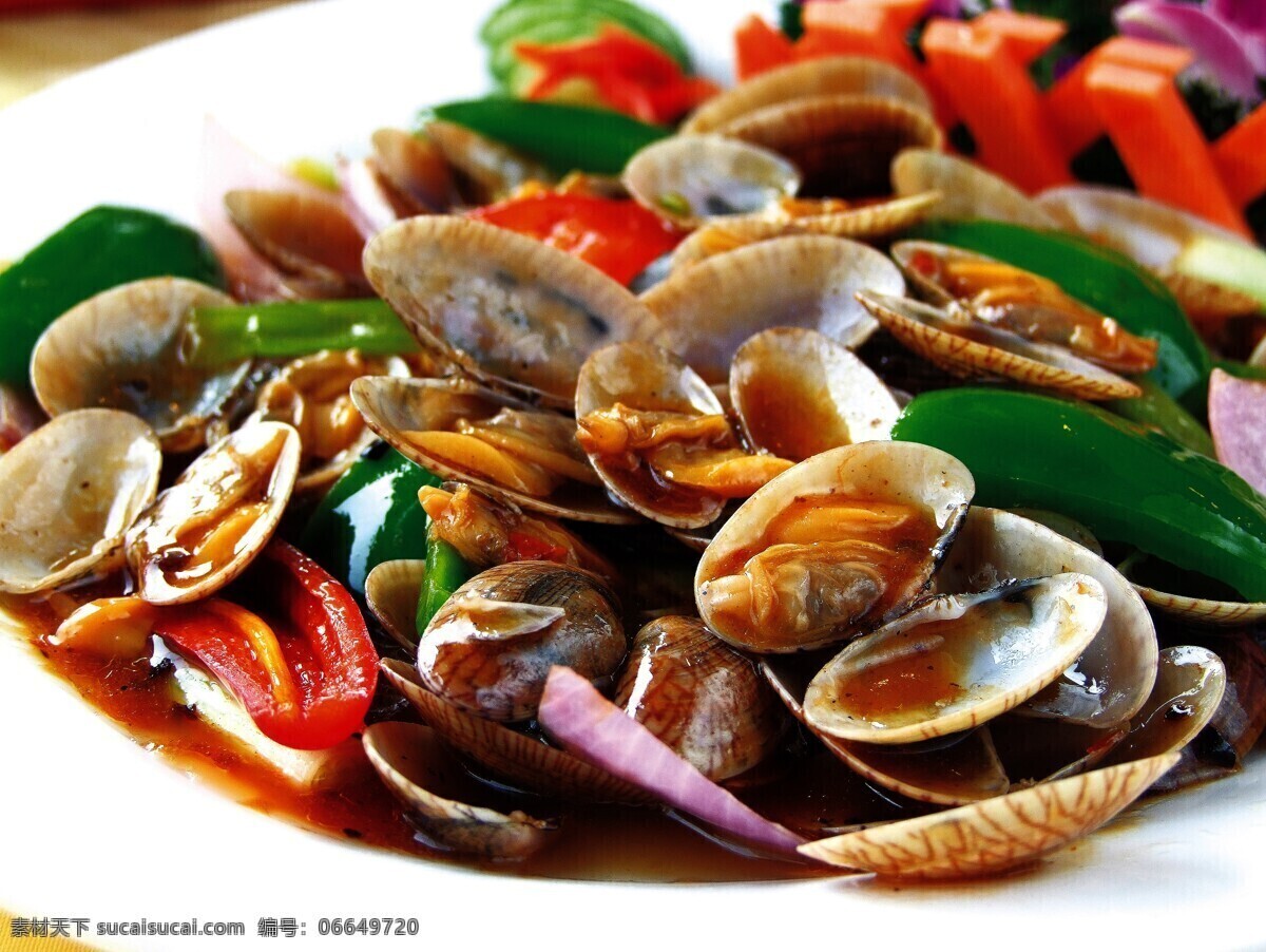 姜葱炒花甲 姜葱 炒花甲 贝壳 花蛤 文蛤 海鲜 美食 菜图 餐饮美食 传统美食
