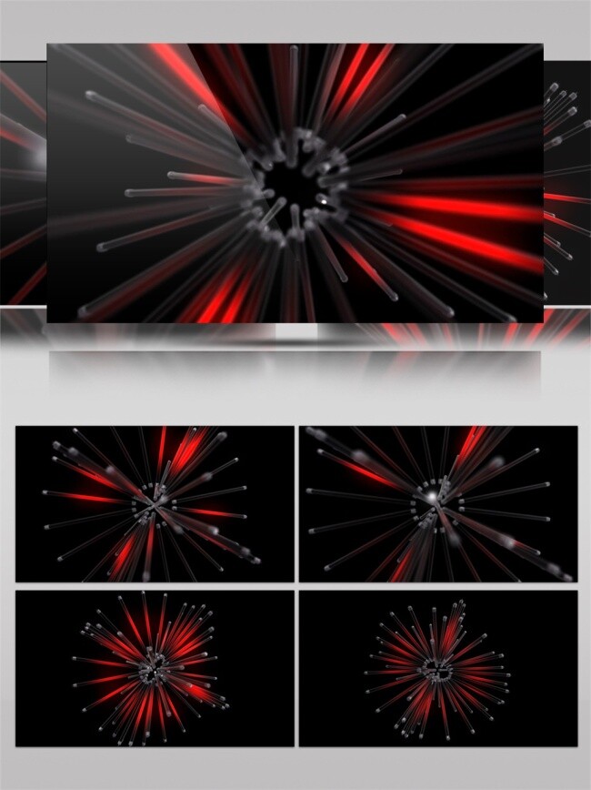 红色 星际 光束 动态 视频 星光 高清素材 唯美素材 光景素材