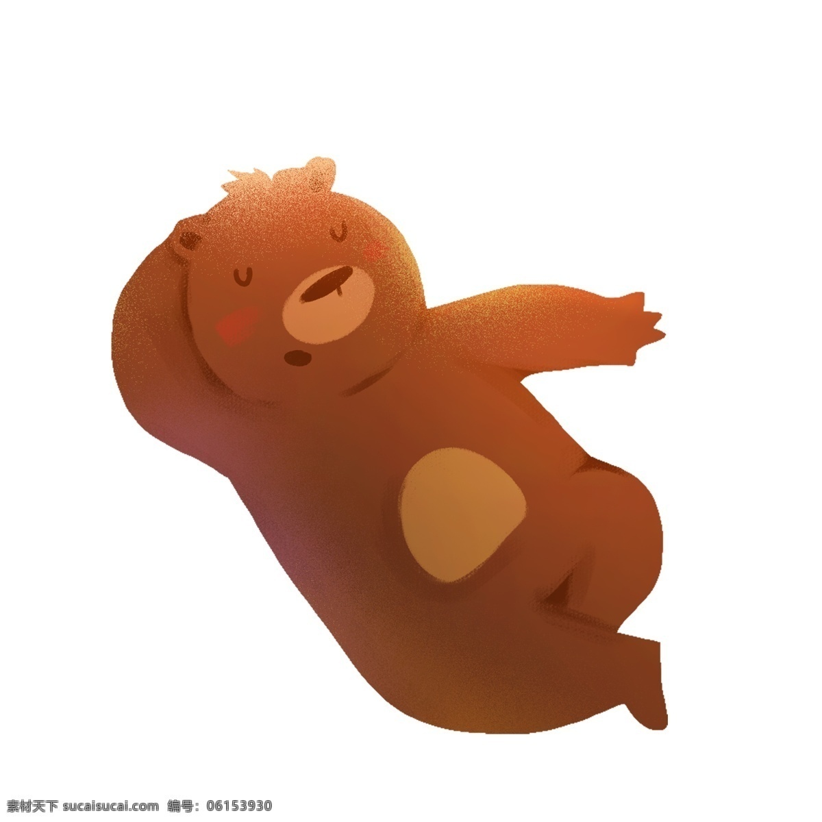 枕 胳膊 小 熊 免 扣 图 睡觉 卡通 棕色熊 熊免扣图 枕着胳膊 小熊免扣图