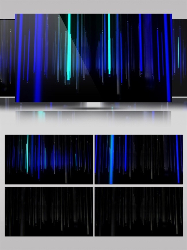 蓝色 坠落 光束 动态 视频 激光 星际 高清视频素材 电脑屏幕保护 3d视频素材