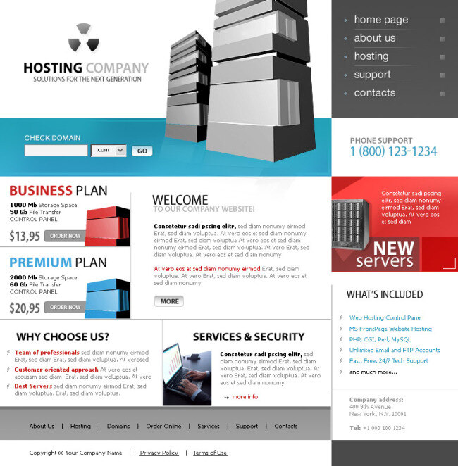 主机 销售网站 模板 网站 网页设计 销售 网页模板 网页素材