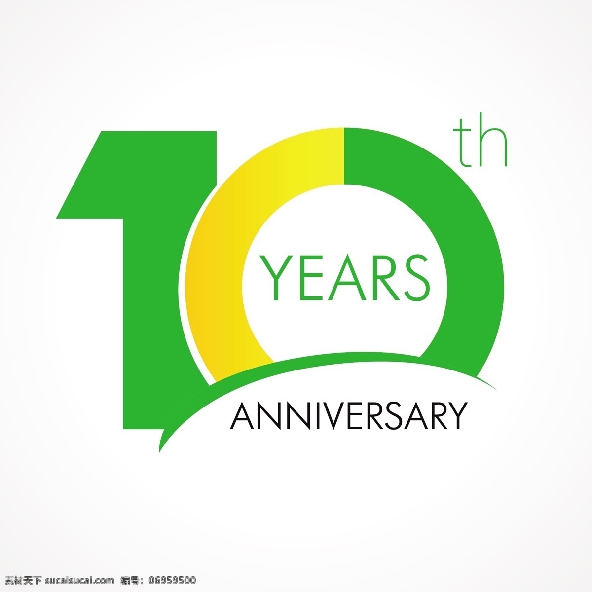 10周年庆典 周年庆数字 十周年 10周年 数字标签 周年庆标签 周年庆典 扁平化元素 圆形图标 白色