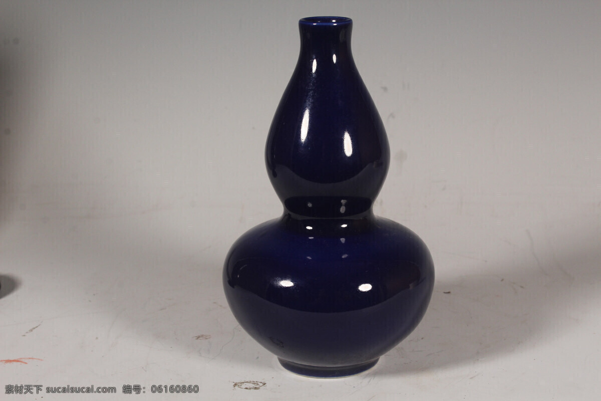 霁蓝釉葫芦瓶 霁蓝釉 葫芦瓶 瓷瓶 瓷器 瓷葫芦 文化艺术 传统文化