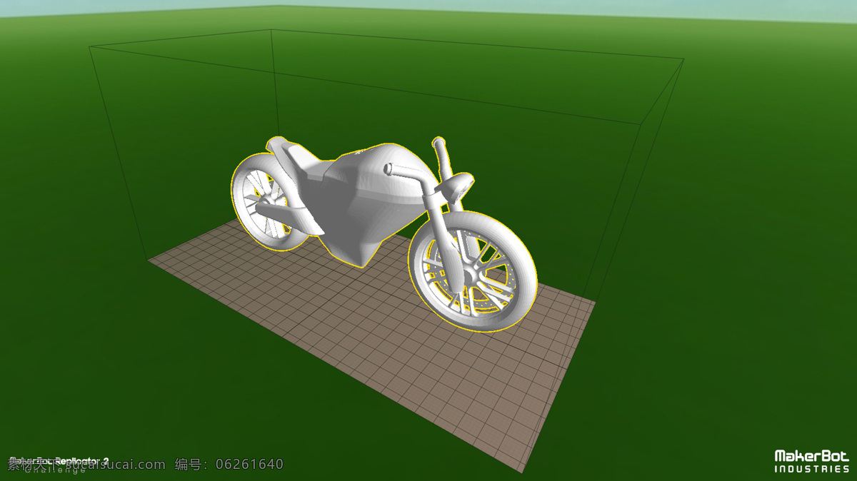 electraf 摩托车 电气 概念 咖啡馆 赛车 自行车 replicator2 3d模型素材 其他3d模型