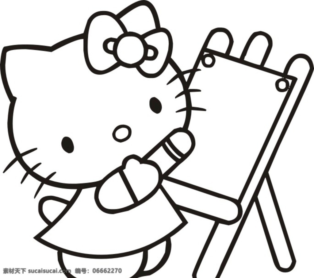 hello kitty 猫咪 可爱 绘画 动漫动画 动漫人物