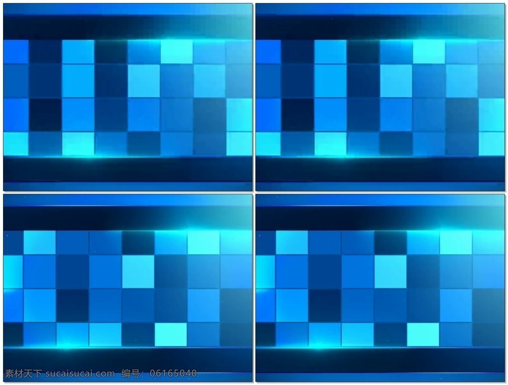 蓝色 晶格 背景 循环 视频 高清视频素材 视频素材 动态视频素材 几何 方块 镜面