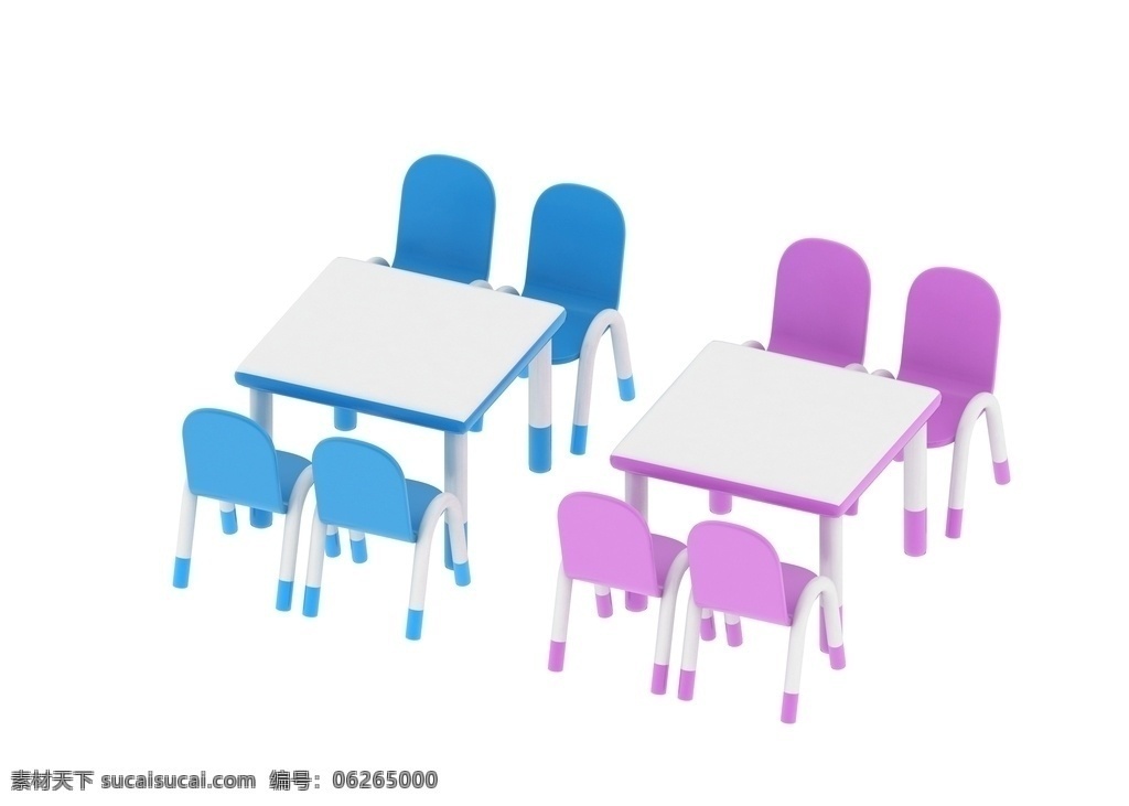 儿童正方桌椅 淘气堡 3d卡通 儿童乐园 摆件 儿童休息区 桌椅 max 模型 儿童桌椅 3d设计 3d作品