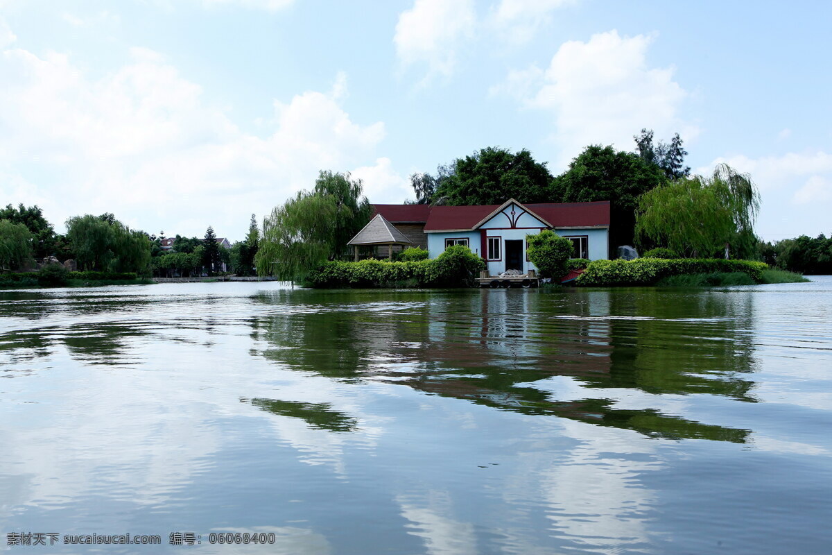 湖中别墅 天生农庄 天生海水温泉 卢胜富 天空 湖 别墅 木屋 法水风情 旅游摄影 国内旅游