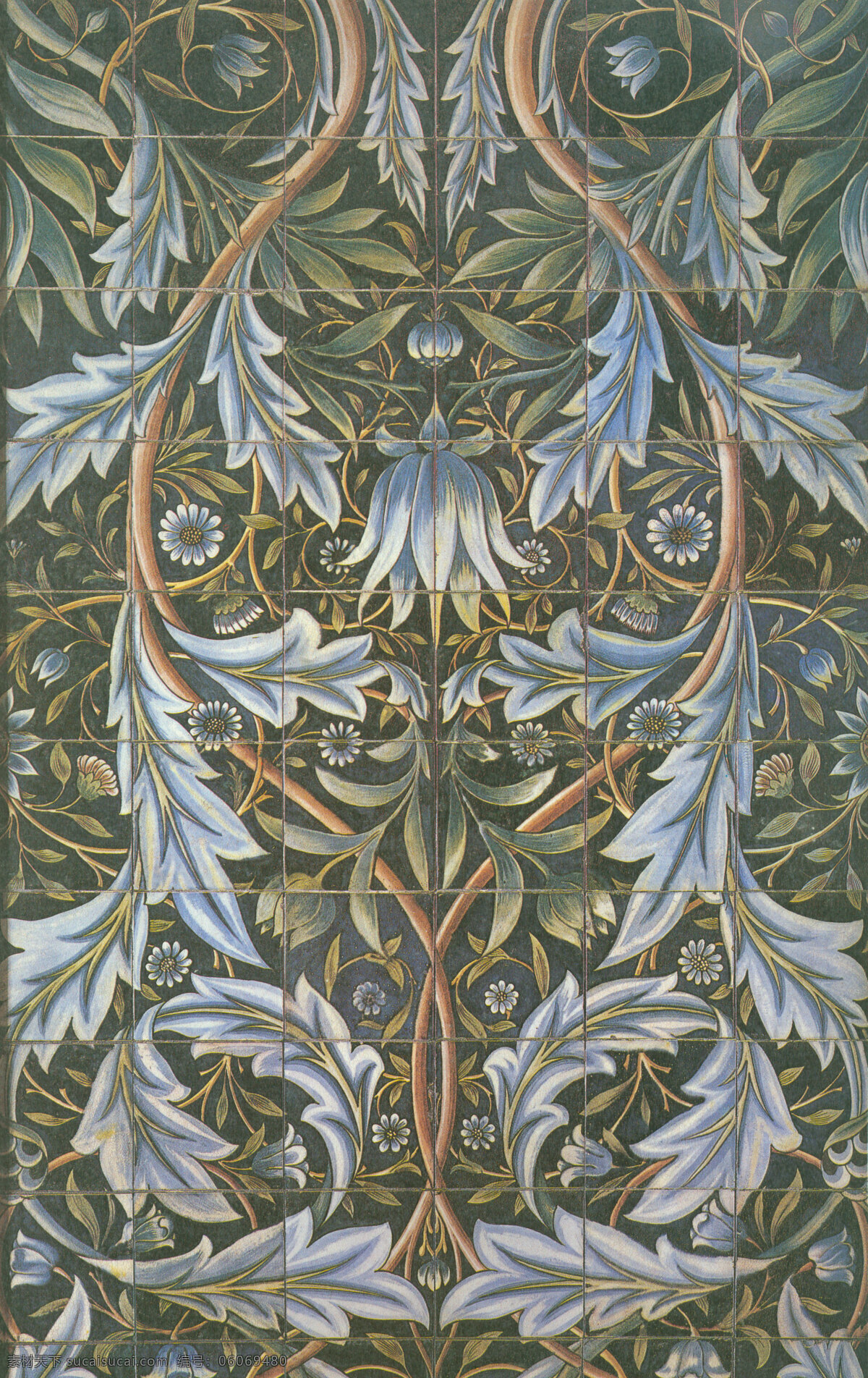 威廉 莫里斯 时期 纹样 装饰纹样 威廉莫里斯 卷草 动植物 设计素材 底纹边框 花边花纹