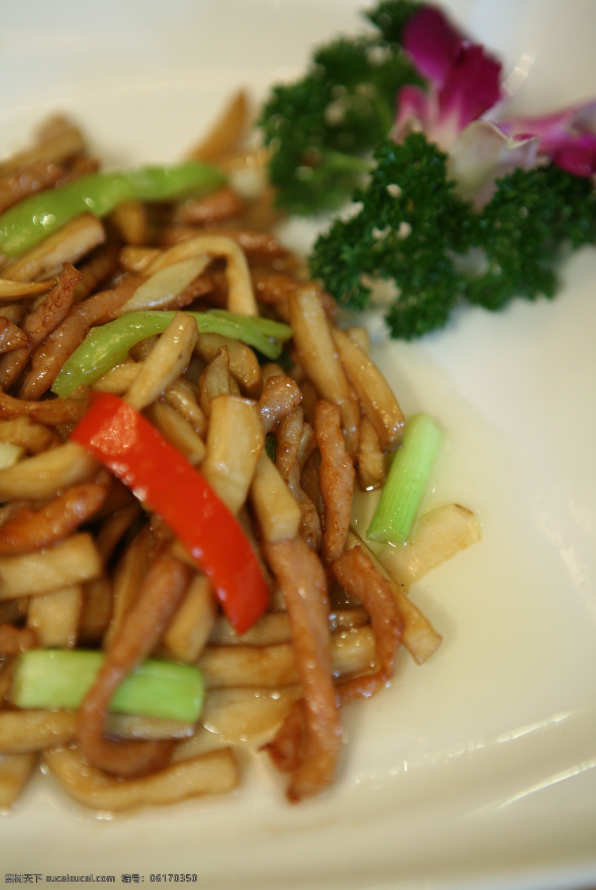 炒菜 薯条 肉条 辣椒 传统美食 餐饮美食