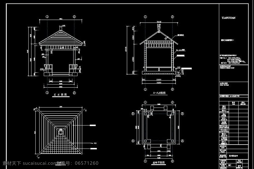 古城 新都 塑木 凉亭 cad 施工图 景观施工图 凉亭施工图 方亭施工图 素材图库 景观设计 环境设计 源文件