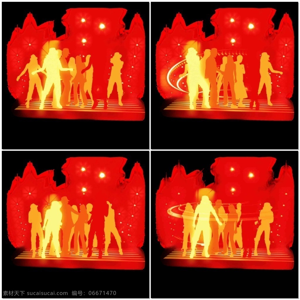 元素 红色 表演 视频 演唱 活动 舞蹈 高清视频素材 视频素材 动态视频素材