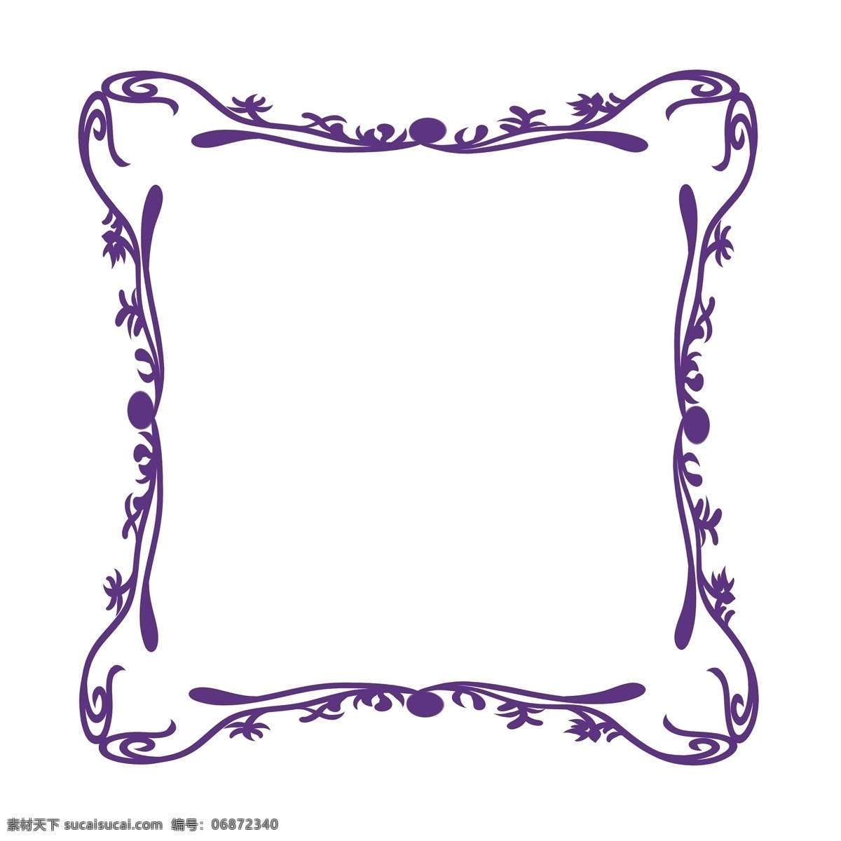 花纹紫色边框 古典 装饰 欧式