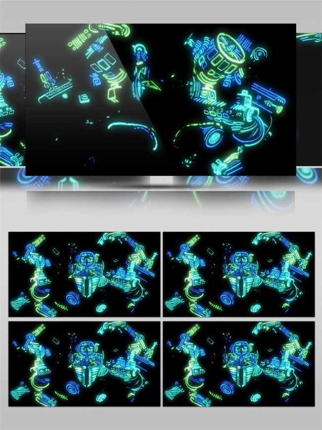 蓝色 光 屏 视频 华丽炫光 蓝色光晕 漂浮光 浮光掠影 3d视频素材 光斑碎点 灯光 特效