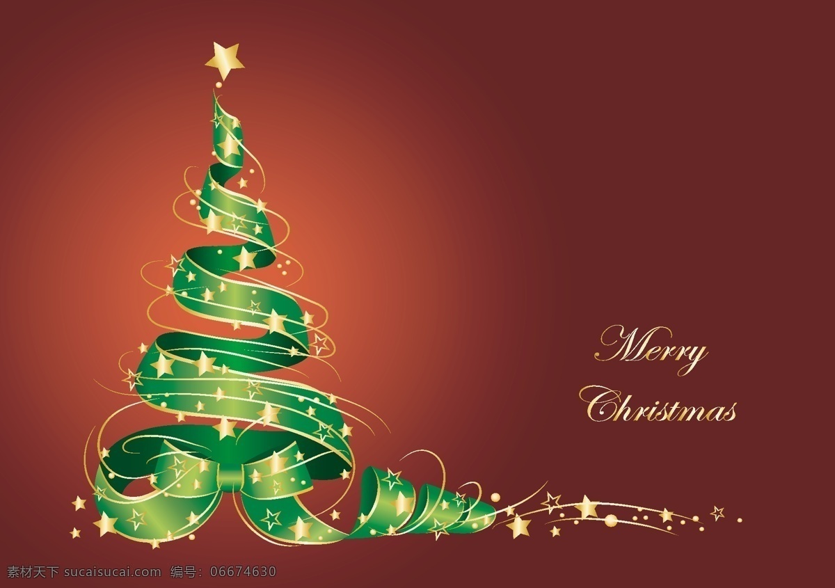 矢量 创意 炫 光 圣诞树 背景 贺卡 精美 圣诞节 矢量素材 星光 节日素材