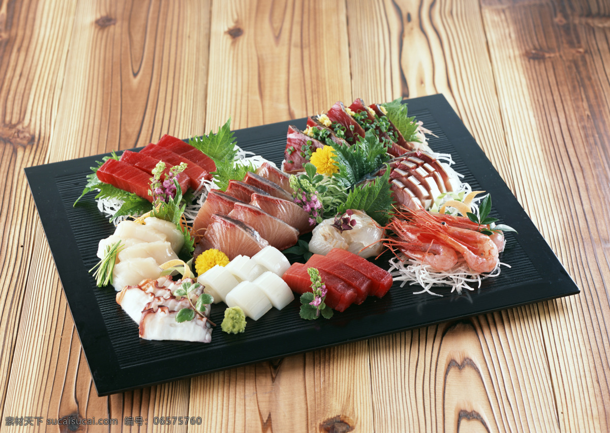 日本料理 日本 料理 日式 鱼片 虾 餐饮美食