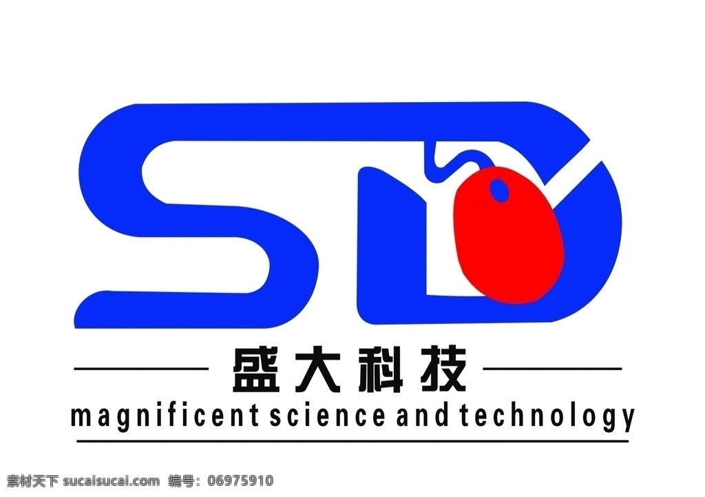 盛大科技标志 盛大 鼠标 sd 科技 标志 logo 图形