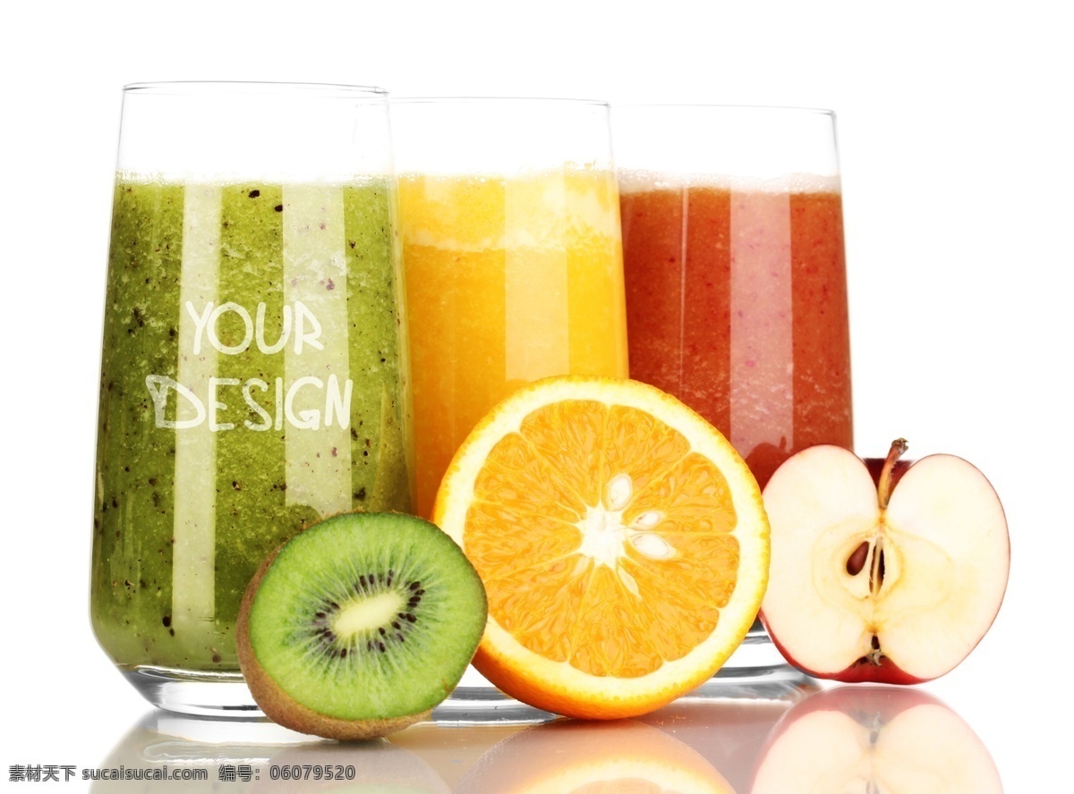 水果 玻璃杯 样机 马克杯 杯子 简洁 大气 饮料 白色 果汁 包装设计
