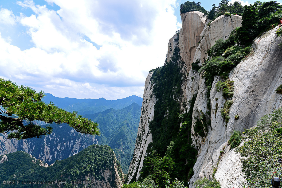 渭南华山 自然风景 风景名胜 风景壁纸 陕西风景 国内旅游 旅游摄影 西岳 蓝天