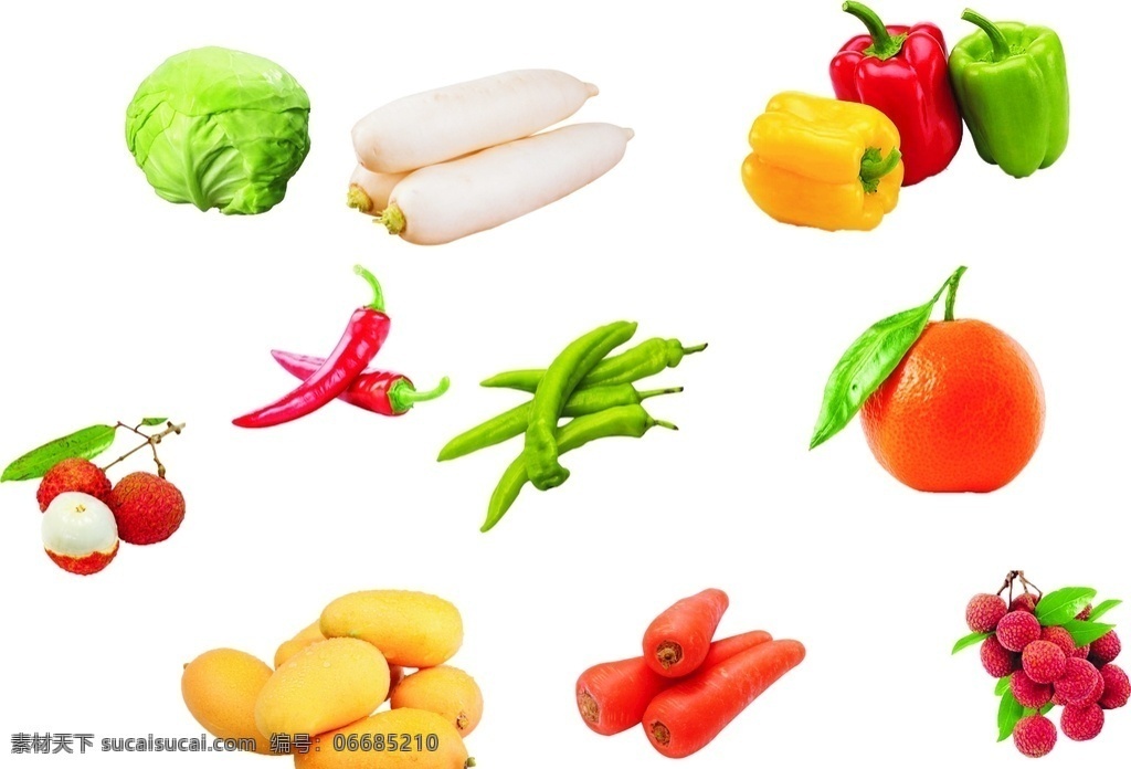 水果蔬菜素材 水果蔬菜 蔬菜素材 水果素材 矢量图 水果蔬菜矢量 标志图标 其他图标