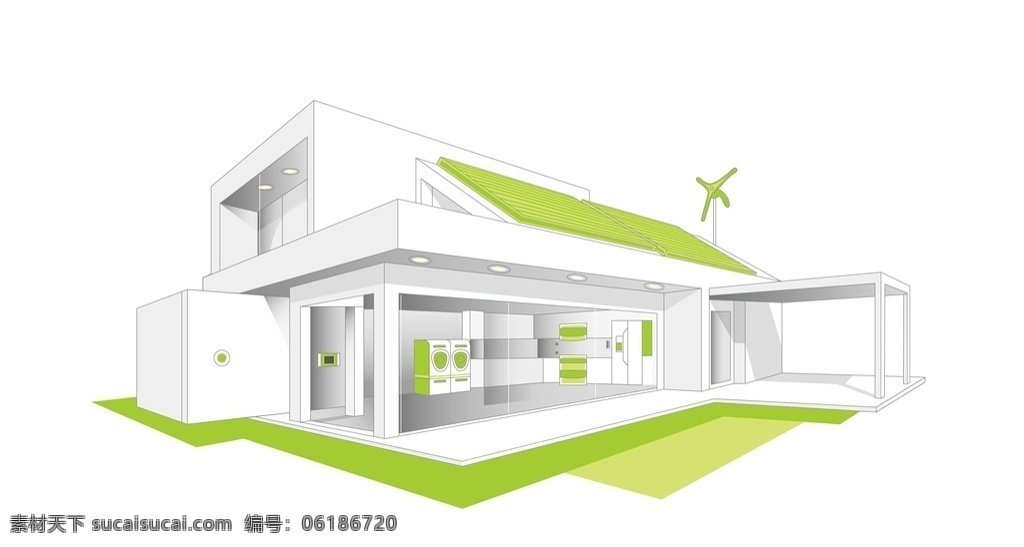 建筑 智能家居 场景 房子 绿色生活 环境设计 家居设计