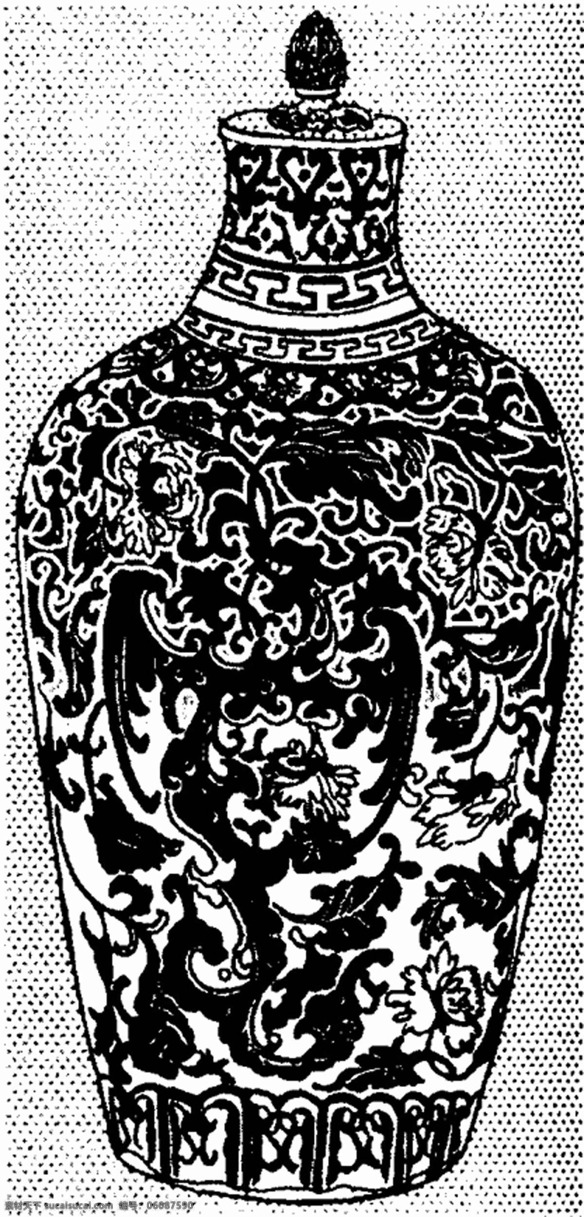 龙纹 龙的图案 传统 图案 设计素材 龙凤图纹 装饰图案 书画美术 黑色