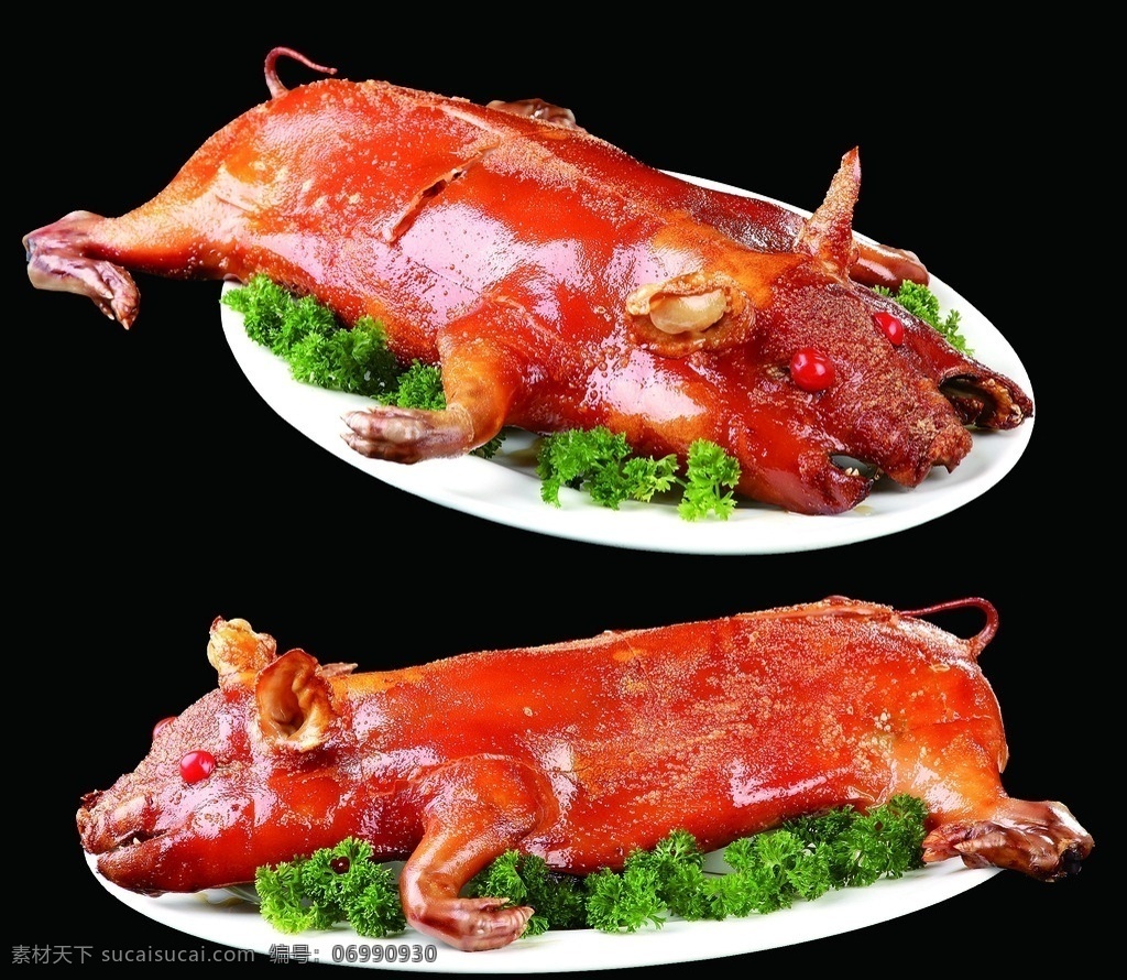 烤乳猪 乳猪 菜谱 菜品 酒店餐饮 传统美食 餐饮美食 卤味熟食 生活百科